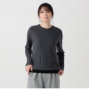 シアーレイヤードクルーネックプルオーバー