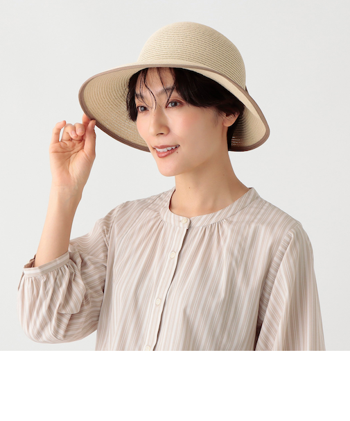 洗えるリボンバックカットUVハット