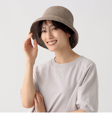 細編みバケットUVハット