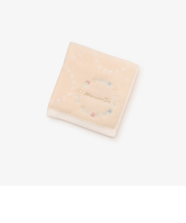 小花刺繍ミニタオル