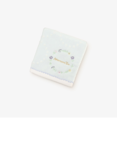 小花刺繍ミニタオル