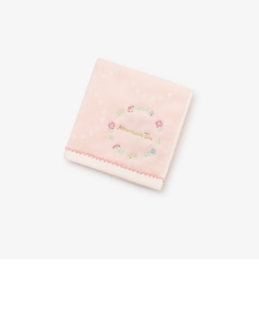 小花刺繍ミニタオル