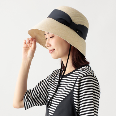 洗えるリボンチャームUVハット