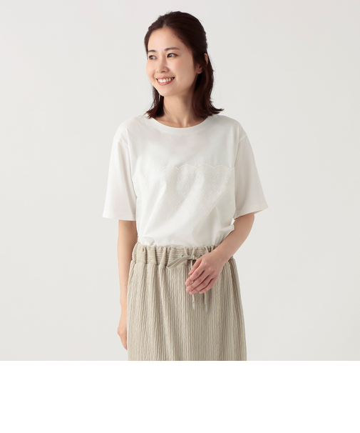 刺繍コンビプルオーバー