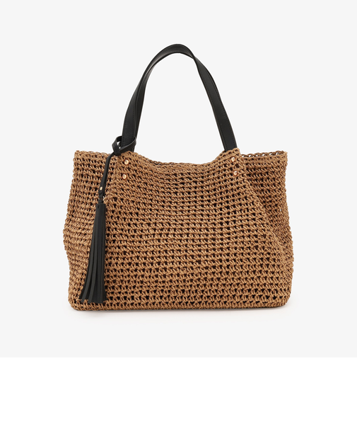 タッセル付きトートバッグ