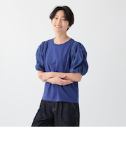 パフスリーブコンビプルオーバー