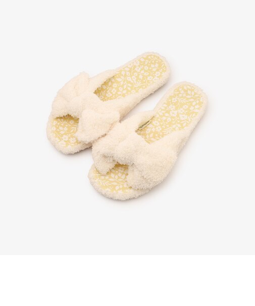 パイルリボンルームシューズ