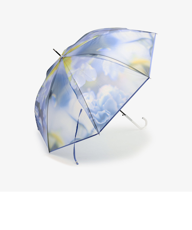 フラワー＆スカイクリア長傘 雨傘