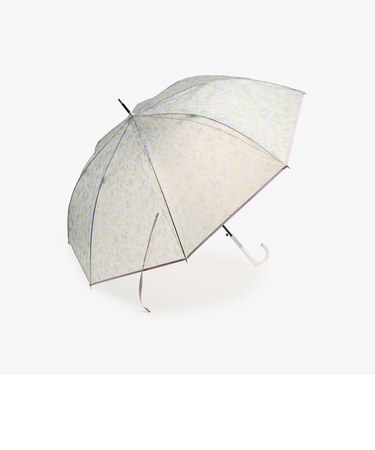 小花クリア長傘 雨傘