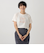 タイポグラフィー箔プリントフレンチTシャツ