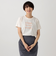 タイポグラフィー箔プリントフレンチTシャツ