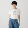 タイポグラフィー箔プリントフレンチTシャツ