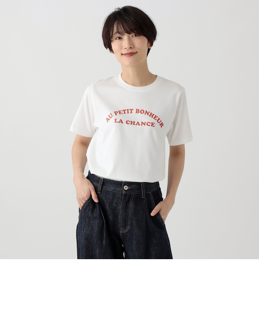 タイポグラフィープリントTシャツ