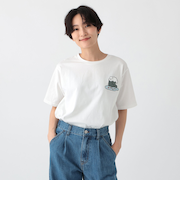 ワンポイントプリントTシャツ/ナガキパーマ