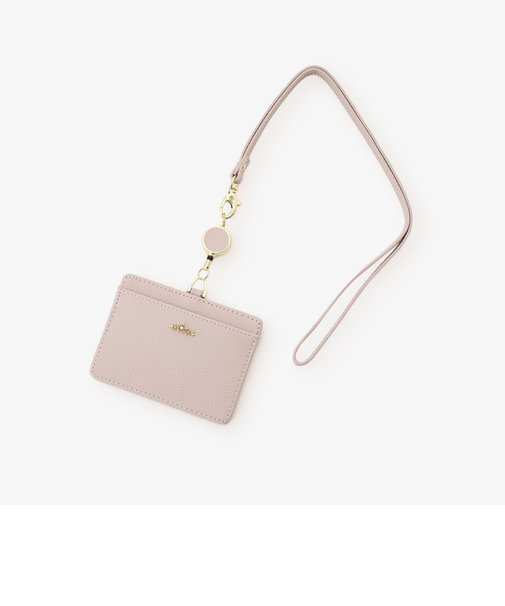 フラワーチャーム付き本革コードリールIDケース/Afternoon Tea PREMIUM