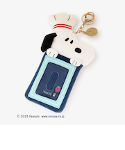 フェイス型コードリール付きIDケース/PEANUTS