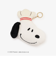フェイス型コードリール付きパスケース/PEANUTS