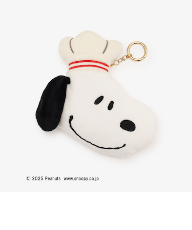 フェイス型コードリール付きパスケース/PEANUTS