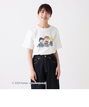 プリントTシャツ/三輪車/PEANUTS