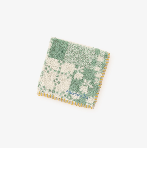 パッチワーク風ミニタオル