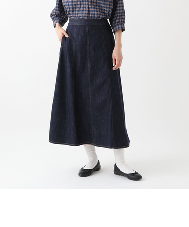オーガビッツデニムフレアスカート
