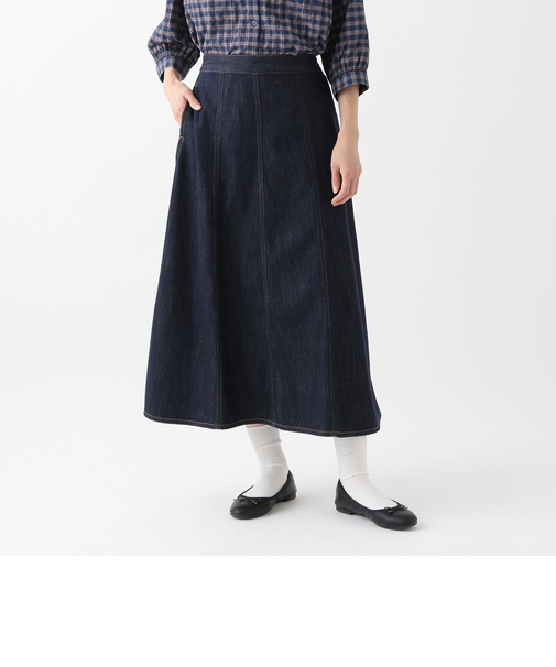 オーガビッツデニムフレアスカート