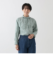 ボウタイブラウス/リバティプリント