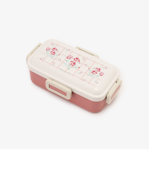 クラシックローズ抗菌4点ロック式ランチボックス