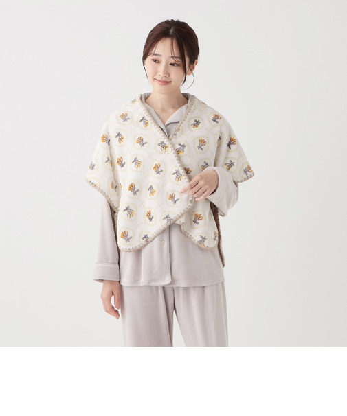 リバーシブルレトロフラワーケープ