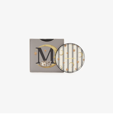 イニシャルケース付きミラー