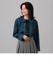 タータンチェック柄襟付きブラウス/Afternoon Tea Original Tartans