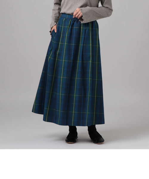 タータンチェック柄タックスカート/Afternoon Tea Original Tartans