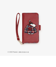 ブック型iPhone8/7/SE3・2ケース/PEANUTS/Afternoon Tea Original Tartans