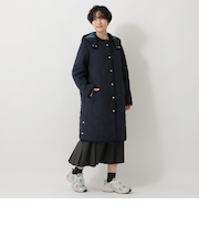 タータンチェック柄フード付きキルトロングコート/Afternoon Tea Original Tartans
