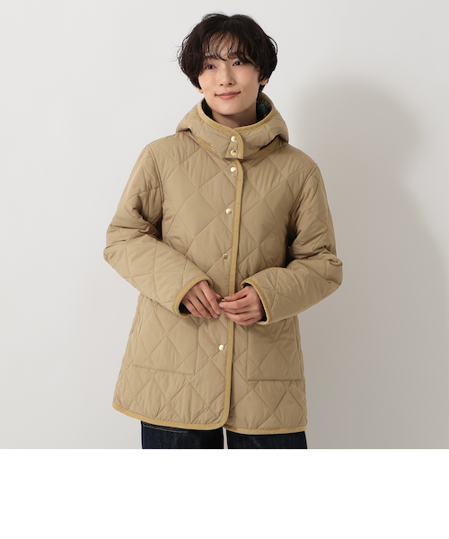 アフタヌーンティーリビング タータンチェック柄フード付きジャケット タータンチェック柄フード付きキルトジャケット/Afternoon Tea