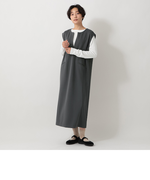リブカットソー&ワンピースセット