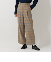 チェックタックパンツ