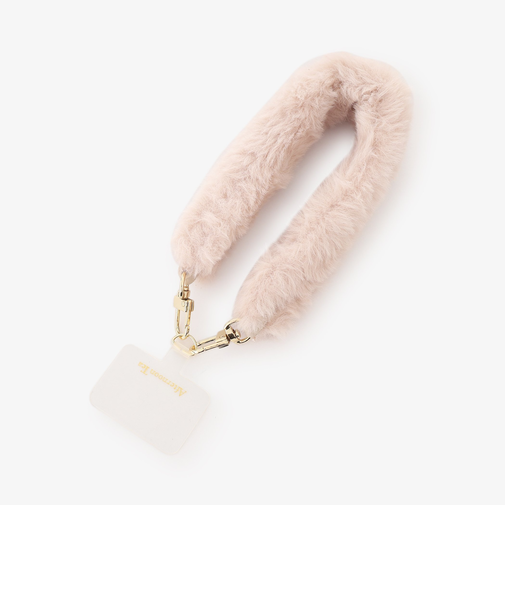 フェイクファースマホハンドストラップ