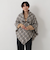 チェックポンチョ
