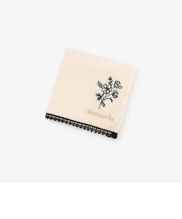 刺繍モノトーンミニタオル