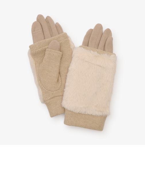 3WAYフェイクファーグローブ