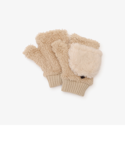 フェイクファーキャップグローブ