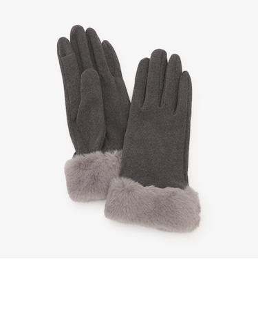 ストレッチフェイクファーグローブ