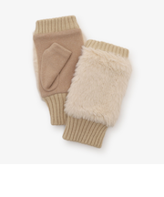 フェイクファー指なしグローブ