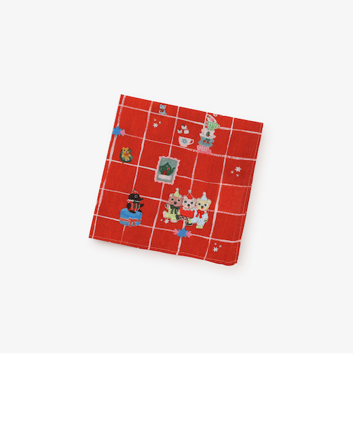 刺繍ハンカチ/北岸由美