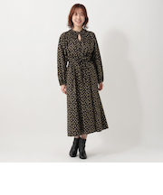 シャーリングワンピース/リバティプリント