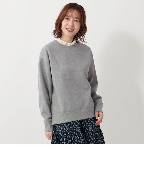 フリルカラースウェットプルオーバー