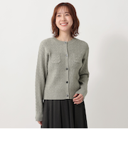 ミニケーブルニットカーディガン