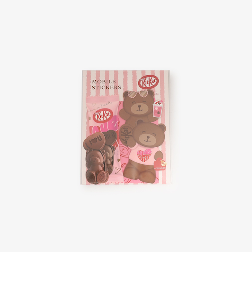 モバイルステッカーセット/KITKAT ハートフルベアー
