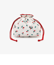 ストロベリー抗菌保冷巾着ランチバッグ